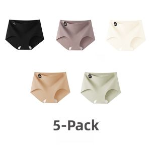 MiiOW | Cat Woman Seamless Ice Silk Sports Briefs Womens Mid Waist Yoga Triangle Shorts Thin Antibacterial Comfortable Underwear