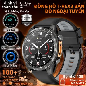 Đồng Hồ Thông Minh Quân Sự 2025 Với Bản Đồ Ngoại Tuyến La Bàn Khả Năng Chống Nước 5ATM Bộ Nhớ 4GB Định Vị GPS Máy Nghe Nhạc MP3/MP4 Chức Năng Theo Dõi Thể Dục & Bơi Lội