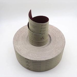 1M 4 Inch Wide Continuous Sandpaper Roll 60-600 Grit Sandpaper Roll Hard Cloth Backing Aluum Oxide Abrasive for Woodworking