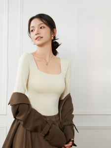 COSMO LADY | Padded Square Neck Tunic for Women Fall Season