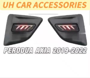 PERODUA AXIA 2019-2022 REAR BUMPER MODIFIED REFLECTOR COVER WITH LED REFLECTOR