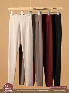 ZISU | Thick Warm High-Waist Fleece Lined Trousers