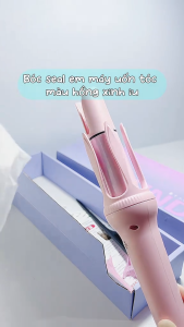 Máy Uốn Tóc Xoăn Tự Động Chất Liệu Gốm Sứ Đường Kính Uốn 32mm Tạo Kiểu Nhanh Chóng Tặng Kèm Lược - THO TIEN ICH