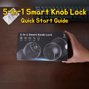 TUYA smart door lock with digital fingerprint mobile NFC card password and spherical lock smart home device