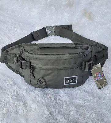 TAS PRIA Sport Waistbag Waterproof Tas Selempang Anti Air Bahan Codura Bimo Terbaru Tas Pinggang Pria Premium