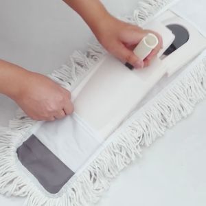 Thejoyful ไม้ม็อบถูพื้น ไม้ถูพื้น ไม้ถูพื้นไมโครไฟเบอร์ Flat Mop ไม้ม๊อบสเเตนเลส หมุนได้ พร้อมผ้าม็อบ ขนาด 45ซม. 55ซม. ดูดซับน้ำได้ดี