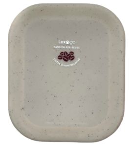 Lexngo Silicone Collapsible Lunch and Food Storage Box 850ml Made with Recycled Ground Coffee - Comes with Spork / Foldable Tupperware Container Food Grade Storage Lunch Box Portable