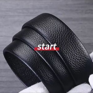 Sabuk Tali Ikat Pinggang Gesper Model Rel Otomatis Kulit Men Belt Import