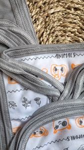 Paket Popok Tali Lusinan seri Abu Kuning Mustard Popok Tali Bayi Baru Lahir Baby NewBorn Gift Set - Juragan Lebak