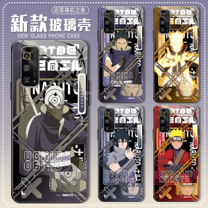 Naruto Shippuden Phone Case with Glass Design Features Sasuke Itachi And Naruto Suitable for Apple Huawei Xiaomi OnePlus And Oppo Phones