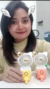 KIPAS ANGIN MINI KARAKTER HELLO KITTY NAIK VESPA PORTABLE FAN