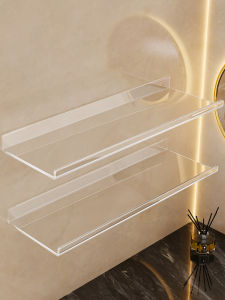 No Drill Wall Mounted Acrylic Bathroom Storage Rack
