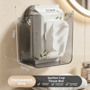 youqin | Wall-mounted Storage Box for Facial and Bathroom Tissues