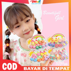 MALL - Set iKat Rambut 10Pcs Karakter Lucu Korea Premium Fashion Wanita Anak Perempuan KCR48