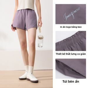 361° | Quần Short Chạy Bộ Nữ Cạp Cao Su Co Giãn Thoáng Khí Ngoài Trời