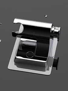 360°Adjustable Shower Head Holder With Hook 304 Stainless Steel Shower Head Stand Bracket No punching Self-adhesive Alloy Shower Holder