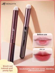 MONLEYTA | Portable Makeup Brush Round Head Concealer Lip Brush Professional Airy Finish Lipstick Brush Recommendation By Manlita For Any Skin Type