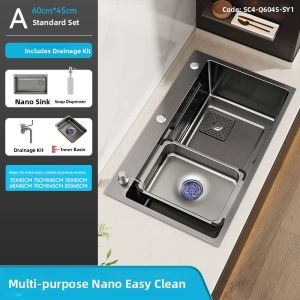 SHENYUAN | Thick 304 Stainless Steel Single Basin Kitchen Sink