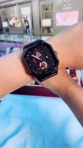 Sunlifex Jam Tangan Pria 9095 Kuarsa Olahraga Kasual Tali Kulit Pria Jam Tangan Cowok