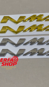 Emblem Logo Nmax Old Nmax 155 ABS 3D Timbul Chrome Gold Tinggal Pasang PNP