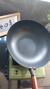 เหล็กบริสุทธิ์ 99% 32CM กระทะเทฟล่อน กระทะก้นลึก ทอดไม่ติดกระทะ ทำความสะอาดง่ายใช้ได้กับเตาทุกประเภท