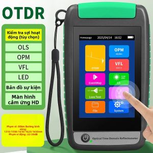 Máy Kiểm Tra Cáp Quang OTDR 80KM Với Màn Hình Cảm Ứng Máy Đo Phản Xạ Miền Thời Gian Quang Học Đa Chức Năng Với VFL OPM OLS Và Bản Đồ Sự Kiện