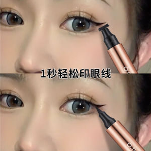 Waterproof Smudge-Proof Double-Ended Affordable Eyeliner Pen Beginner-Friendly Long-Lasting Color Black for Any Skin Type