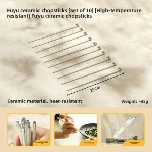 LOTUS BLUE | Attractive Food-grade Heat-resistant Ceramic Public Chopsticks