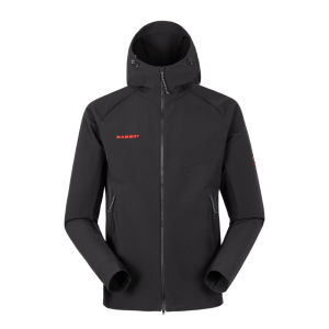 Mammut Macun2.0 Mens Softshell Jacket Hooded Windproof Water-resistant Red Label Asian Version Outdoor Climbing Travel Gear