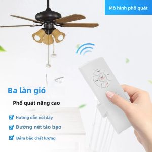 Quạt Trần Đa Năng Điều Khiển Từ Xa Bộ Thông Minh AC 110-240V Có Điều Khiển Thời Gian Điều Chỉnh Tốc Độ Gió Bộ Thu Phát Hồng Ngoại