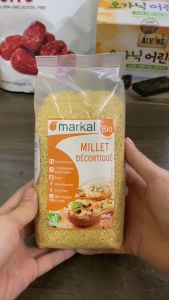 Hạt kê hữu cơ đã tách vỏ Markal 500g thanh nhiệtlợi tiểu giàu proteintốt cho xương khớp ăn thay cơm ăn dặm cho bé