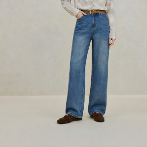 INMAN | Cotton Wide Leg Straight Jeans