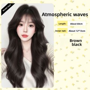 MONLEYTA | Ultra-Thin Lightweight Long Straight Hair Extension Piece Invisible Traceless Manually Crafted High-Temperature Silk Hairpiece