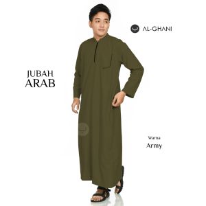 ALGHANI - Jubah Arab Jubah ASY-SYADZILI jubah gamis pria polos jubah pria lengan panjang bahan katun soft baju muslim by ALGHANI