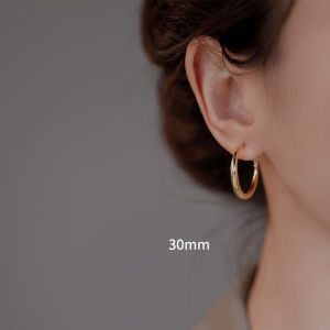 Minimalist Circle Earrings Silver 925