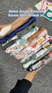 BABY LEON Clodi Popok Cuci Ulang Motif + FREE INSERT Cloth diaper Popok Kain Cuci Ulang Bayi Celana Popok Insert Cloth Diapers Daya Serap Tinggi Kloter BY-82