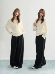 ARCG | Apricot Two-layer Long Sleeve T-Shirt