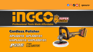 INGCO 20V CORDLESS POLISHER | BRUSHLESS MOTOR | APLI20181 APLI2018