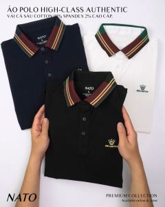 Áo Thun Polo Nam GOLF Vải Cotton Cá Sấu Cao Cấp Đẹp Tay Ngắn Có Cổ Màu Trắng Đen Đỏ Xanh Navy Trơn Họa Tiết NATO