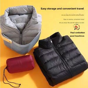 Lightweight Short down Jacket Paul 2024 Men Women Thin Warm Versatile Warm Thin Dad Clothes Autumn Winter Outerwear