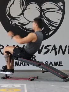 (ẢNH THẬT & VIDEO)BG - Ghế tập bụng cong muse màu có chốt gập SU 118 (Blue)
