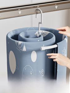 ตู้เสื้อผ้าแบบหมุนได้สำหรับผ้าม่านและผ้าห่มแบบกลม อุปกรณ์ดูดซับแสงแดดแบบกลวง รูปทรงเรขาคณิต ตู้เสื้อผ้าแบบเคลื่อนที่ได้