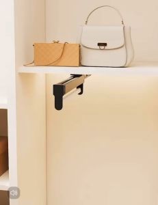 Wardrobe Pants Hanger Rack Pull Out With Sliding Organizer Clothes Hanger Rod Rack Storage Rack