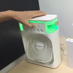 LIVING HOME Kipas Pendingin Udara Portabel - Pendingin Udara Evaporatif Mini Pribadi Kecil Dengan Adaptor AC Humidifier Dingin - AC Portable Air Cooler AC Mini Super Dingin