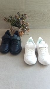 [Brandedbaby] 28-39 Sepatu Sekolah Polos Hitam Putih Anak Perempuan dan Laki-Laki / Sepatu Sekolah Sneaker Anak Laki Laki dan Perempuan