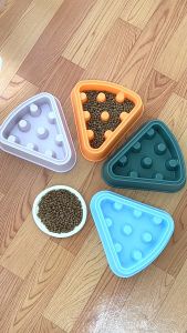 Doge&Orange พร้อมส่ง ชามอาหารสัตว์เลี้ยง ชามอาหารแมว อุปกรณ์ให้อาหารสัตว์ ช่วยชะลอการกินไว หลากหลายสี วัสดุแข็งแรง COD MIP168