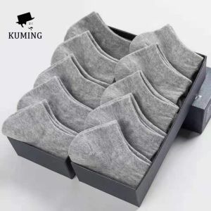 Socks Black White Gray Solid Color Medium Tube Socks Summer Deodorant Socks Mens Socks