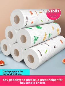 MONLEYTA | Lazy Persons Dual Use Disposable Dishcloth Household Cleaning Kitchen Special Paper Towel For Dishwashing And House Chores