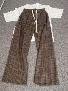 Quần Ống Đứng Rộng Rãi Mùa Hè Cho Nam Cleanfit Coffee Color Lazy Style Quần Ống Rộng Ống Đứng Thẳng Quần Dài Thường Ngày