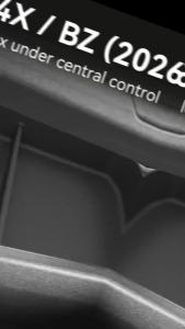 For Toyota BZ4X 2026 RHD Center Console Lower Storage Box Anti-Slip TPE Organizer Tray Right Hand Drive Car Interior Accessories